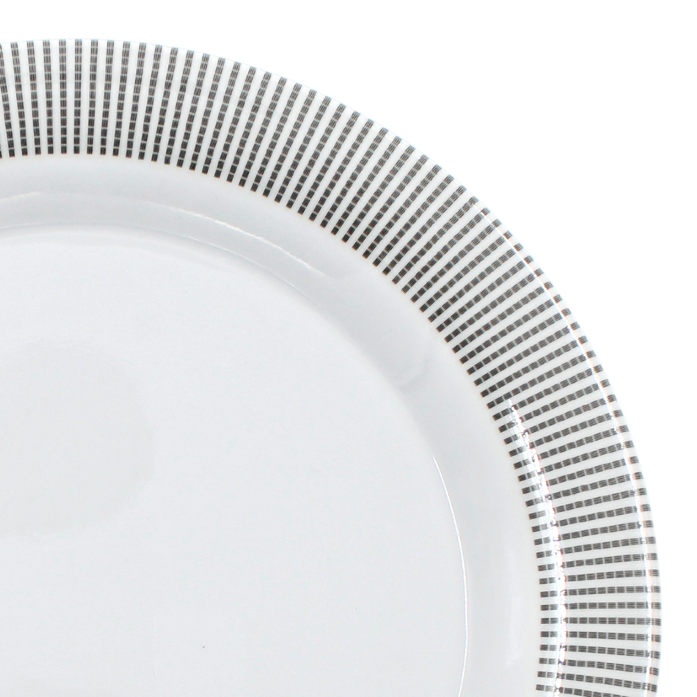 Plato extendido 8" 20 cm melamina Premium Elegantza Gris
