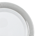 Plato extendido 8" 20 cm melamina Premium Elegantza Gris
