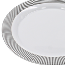 Plato extendido 8" 20 cm melamina Premium Elegantza Gris
