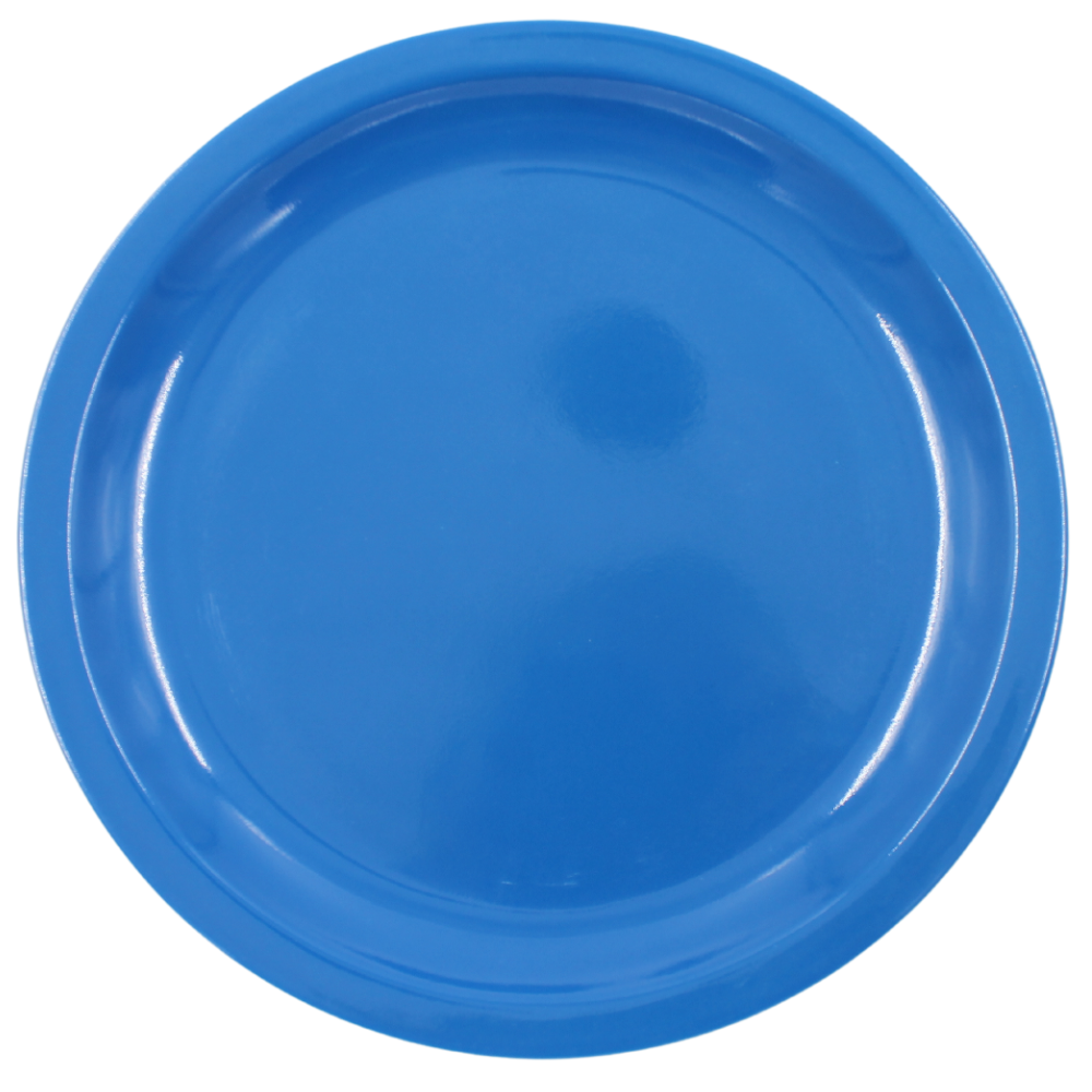 Plato extendido 9" 22.5 cm melamina azul