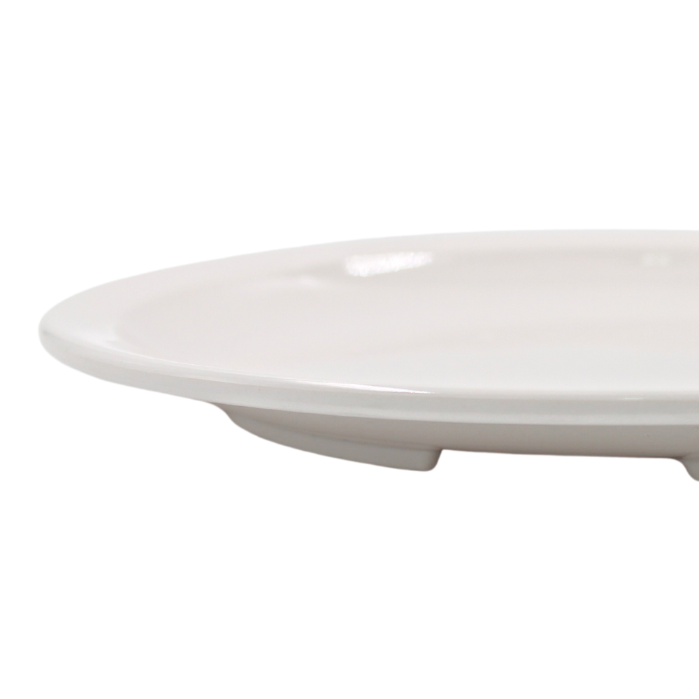 Plato Extendido 9" 22.5 cm melamina blanco ostion