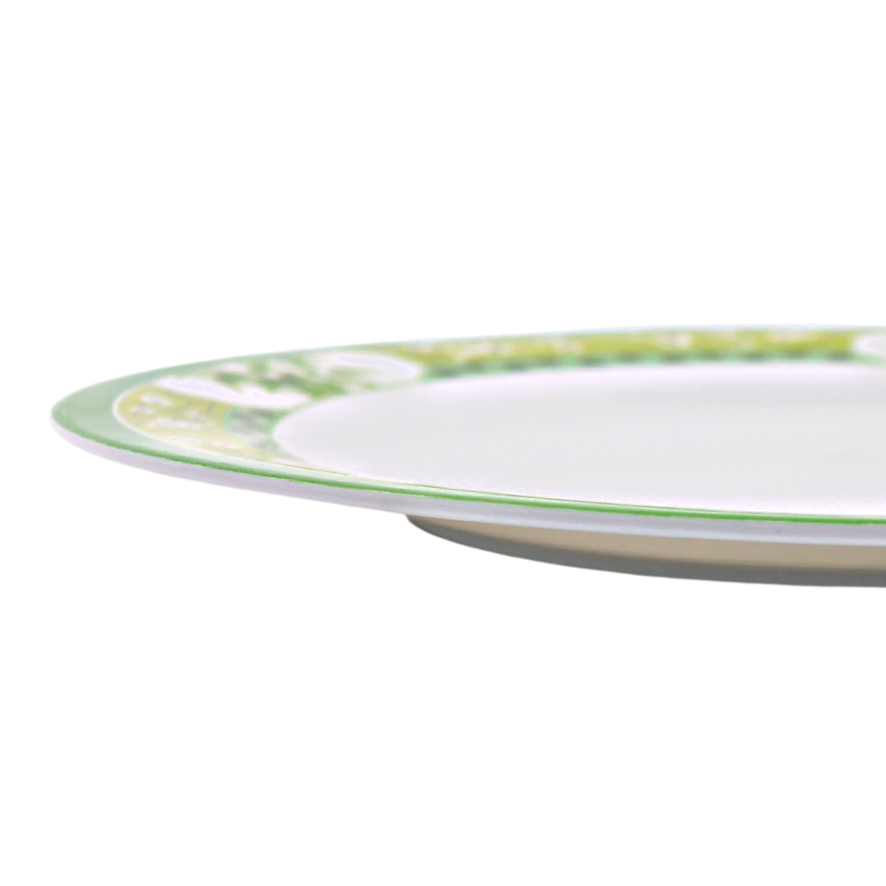 Plato extendido 9" 22.5 cm melamina Bambú Verde Clorofila