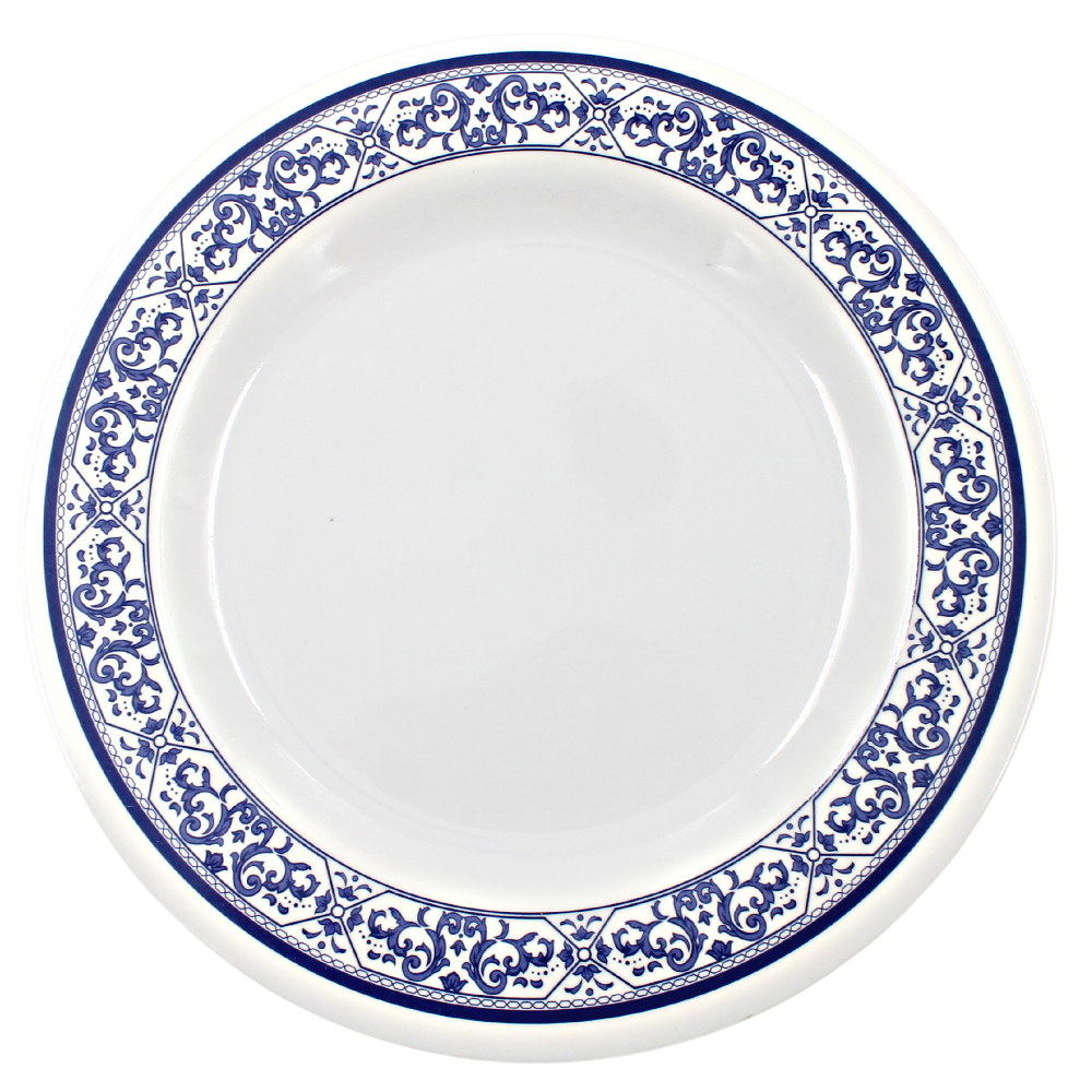 Plato extendido 9" 22.5 cm melamina talavera azul