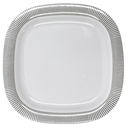 Plato cuadrado 8" 20 cm melamina Premium Elegantza Gris