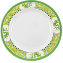 Plato extendido 10" 24.5 cm melamina Bambú Verde Clorofila