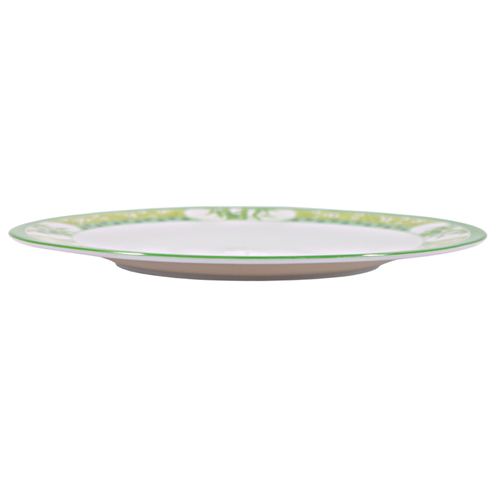 Plato extendido 10" 24.5 cm melamina Bambú Verde Clorofila