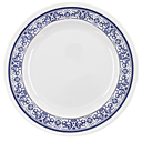 Plato extendido 10" 24.5 cm melamina talavera azul