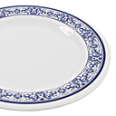 Plato extendido 10" 24.5 cm melamina talavera azul