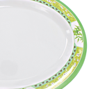 Platón oval 14" melamina Bambú Verde Clorofila