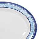 Plato oval 14" melamina Formosa azul