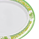 Plato oval 12" 30 cm melamina Bambú Verde Clorofila