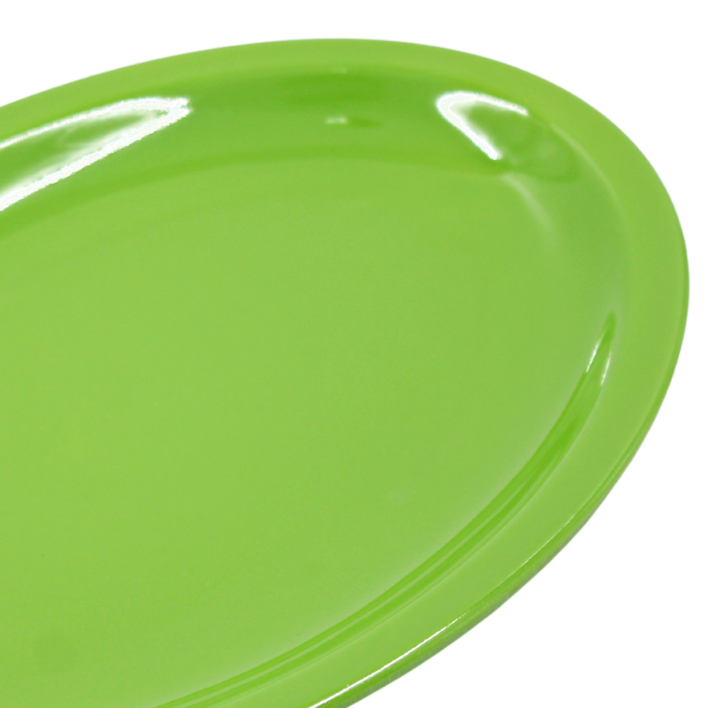 Plato oval 11.5" 29 cm melamina verde