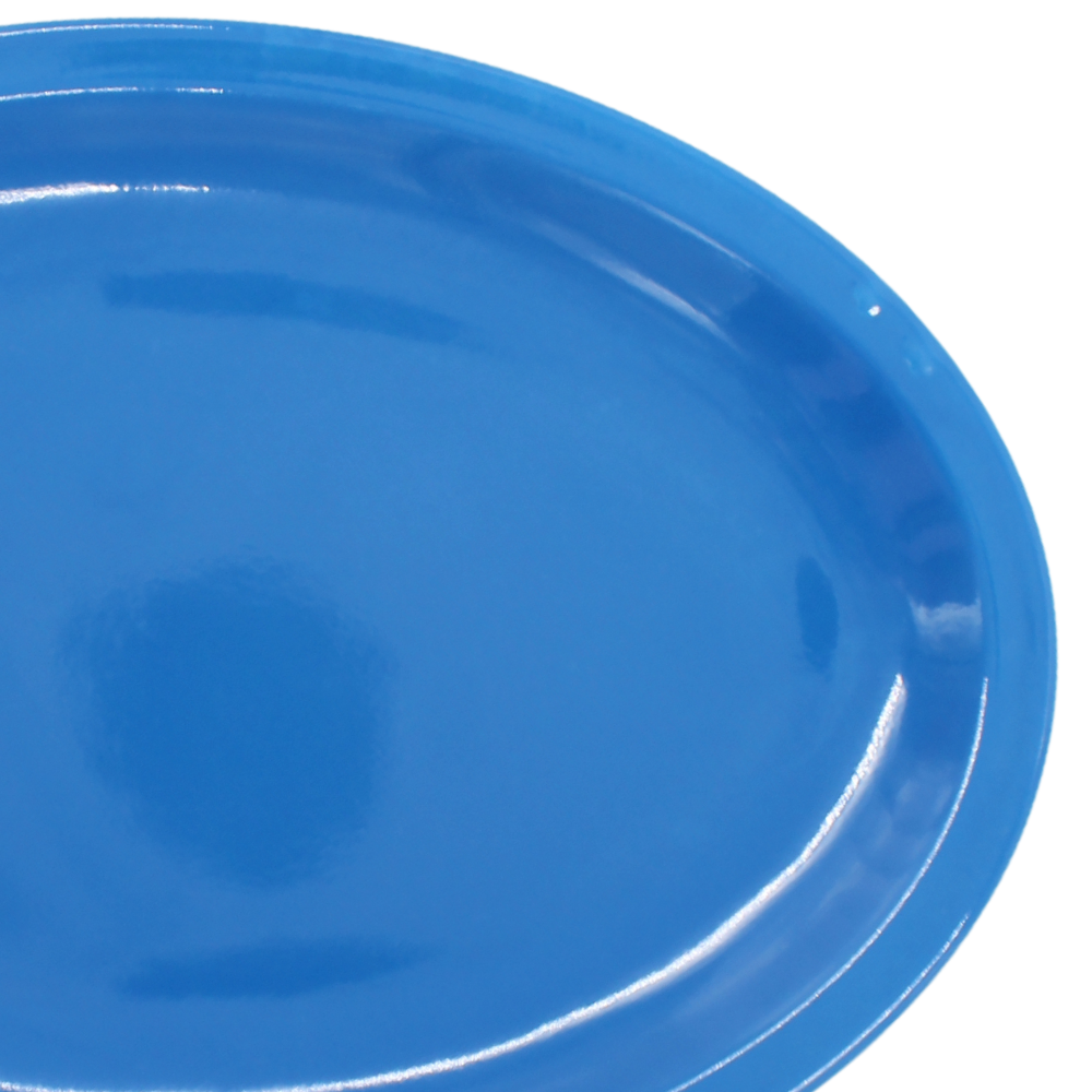 Plato oval 11.5" 29 cm melamina azul