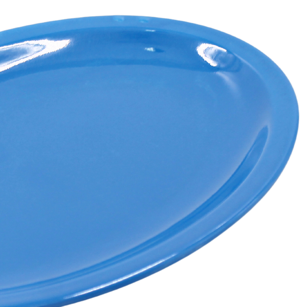 Plato oval 11.5" 29 cm melamina azul