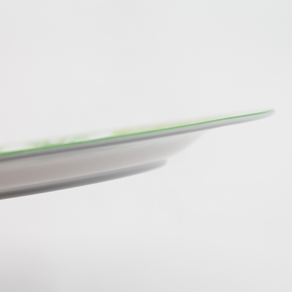 Plato oval 10" 25.5 cm melamina Bambú Verde Clorofila