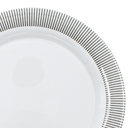 Plato extendido 9" 23 cm melamina Premium Elegantza Gris