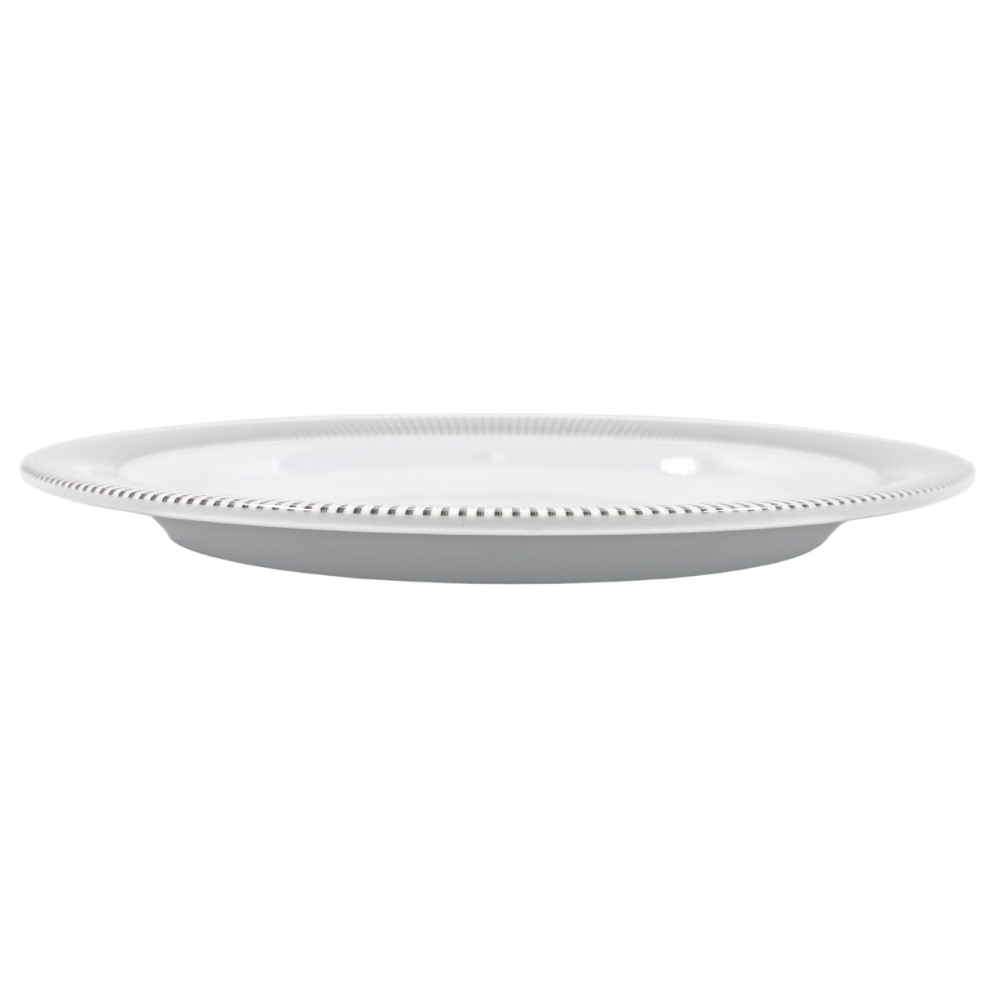 Plato extendido 9" 23 cm melamina Premium Elegantza Gris