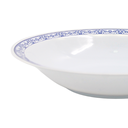Plato oval 8" 20 cm melamina talavera azul