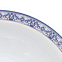 Plato oval 8" 20 cm melamina talavera azul