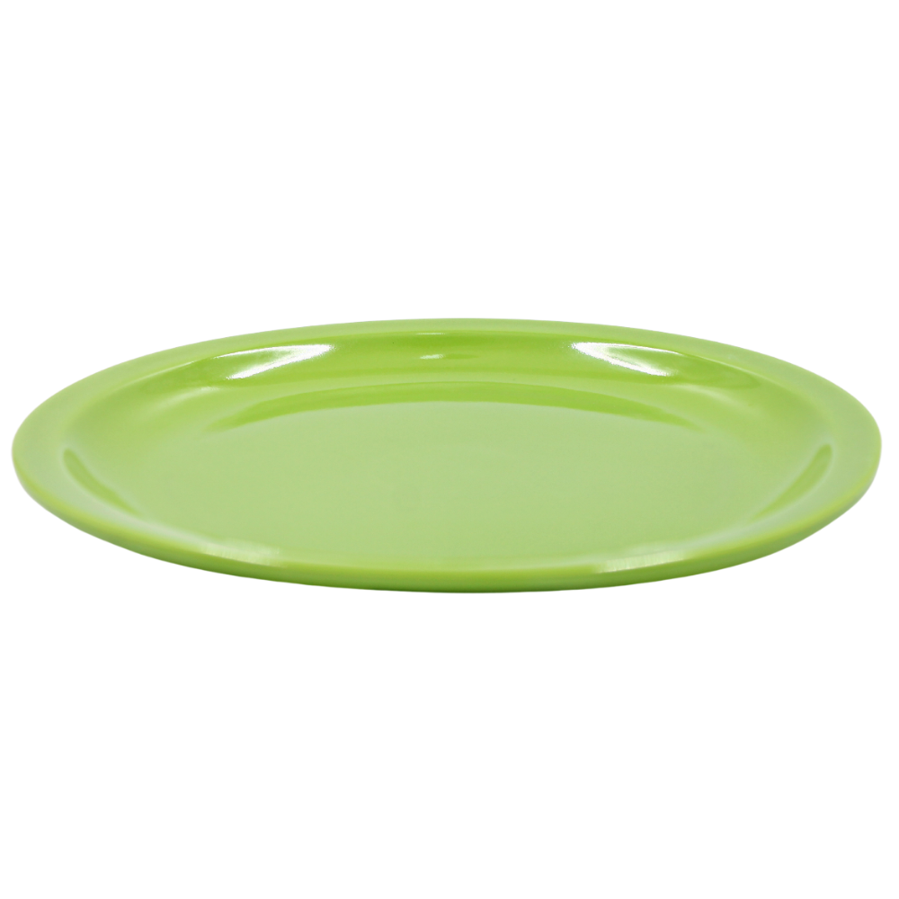 Plato trinche extendido 8" 20 cm melamina verde