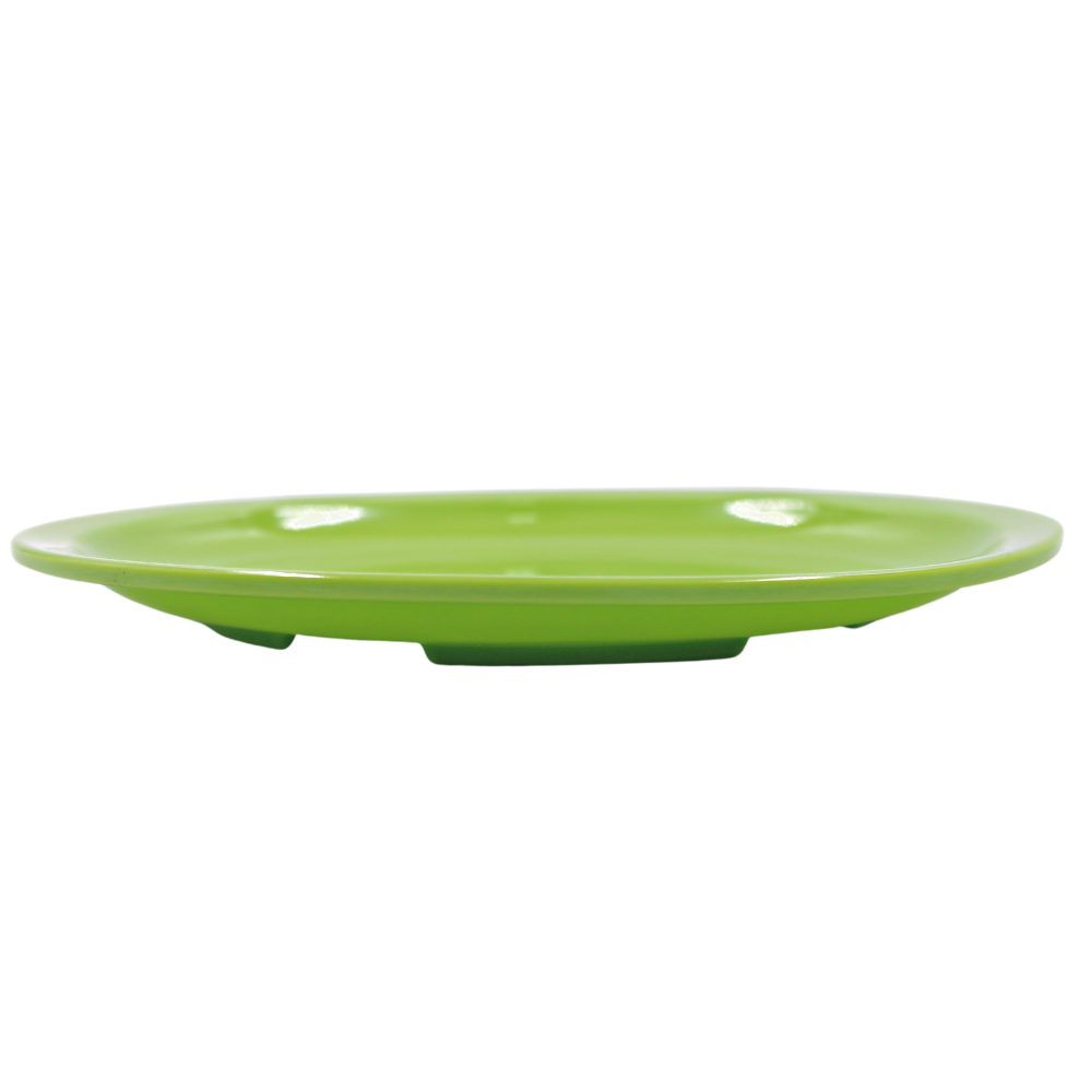 Plato trinche extendido 8" 20 cm melamina verde