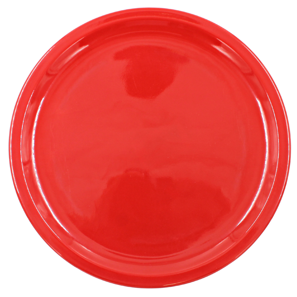 Plato trinche extendido 10" 25 cm melamina roja