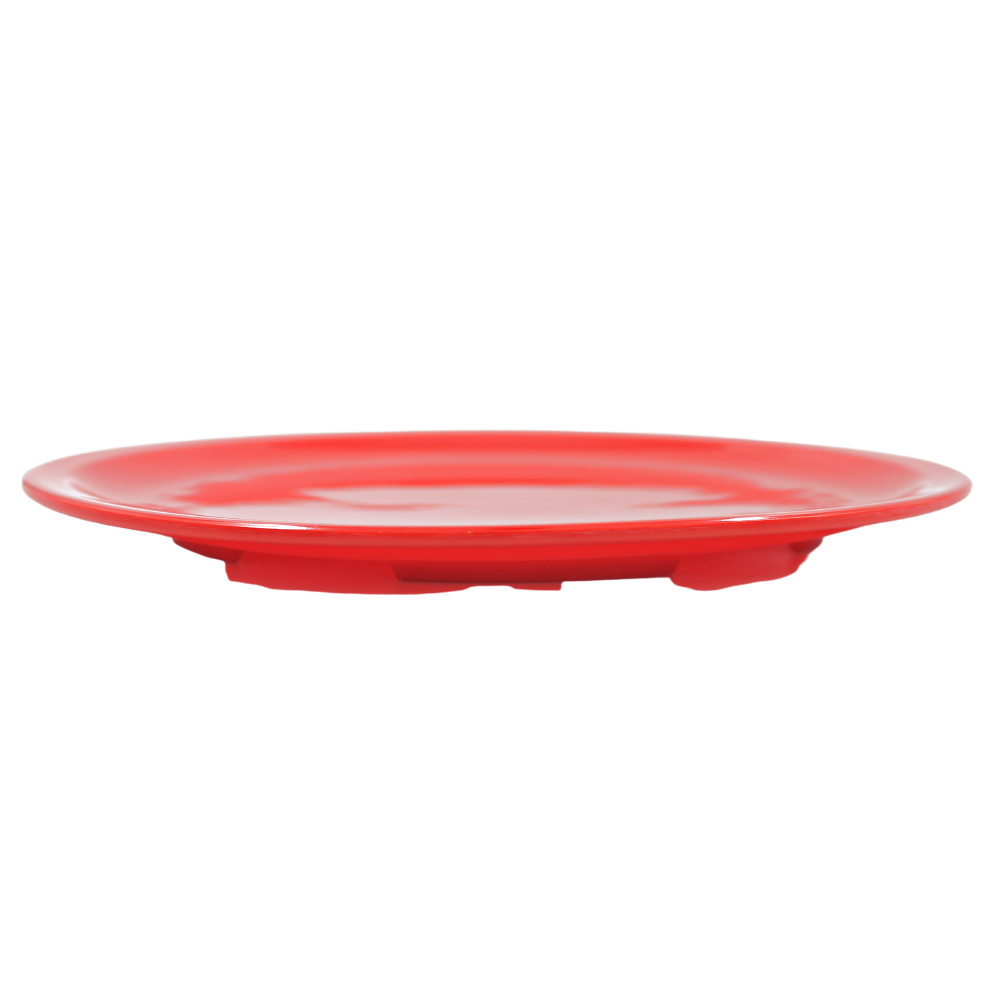 Plato trinche extendido 10" 25 cm melamina roja