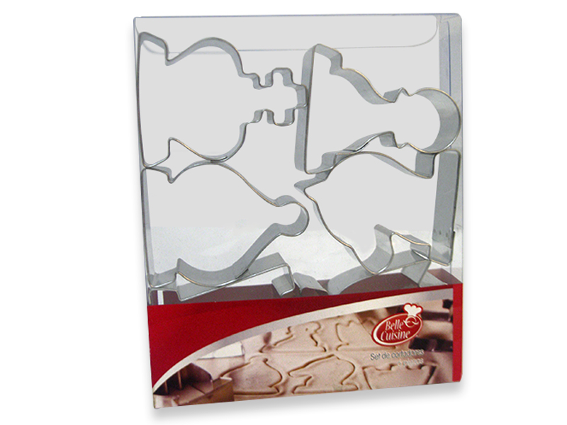 Cortadores de Galletas Ajedrez 6 Piezas Acero Inoxidable