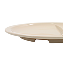 Plato trinche con 3 divisiones 10" 25 cm melamina beige