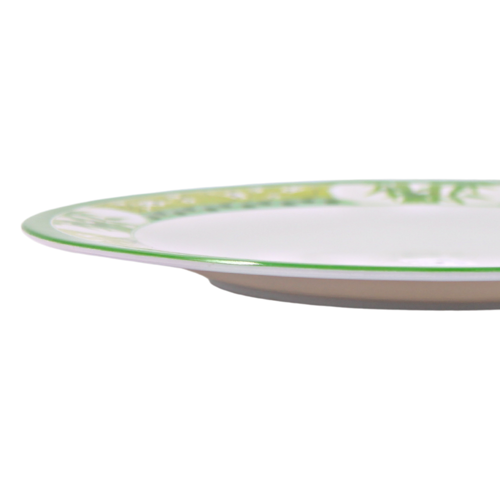 Plato Trinche 11" 28 cm melamina Bambú Verde Clorofila