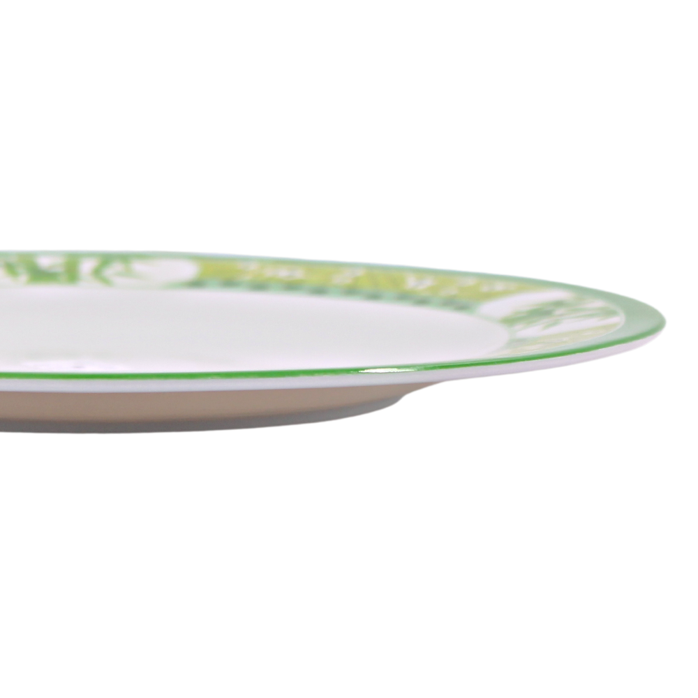 Plato Trinche 11" 28 cm melamina Bambú Verde Clorofila