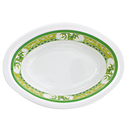 Tazón oval 10" 25 cm melamina Bambú Verde Clorofila