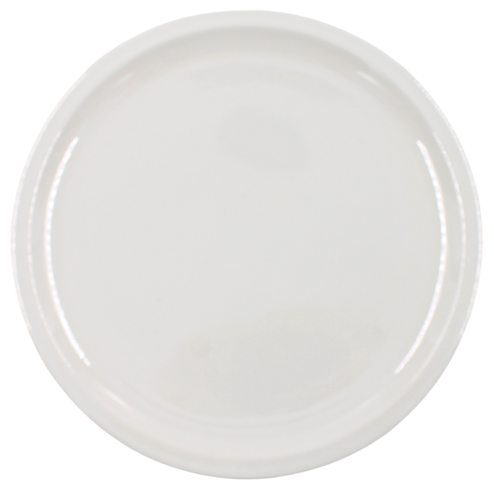 Plato extendido 10" 25 cm melamina Blanco Ostion