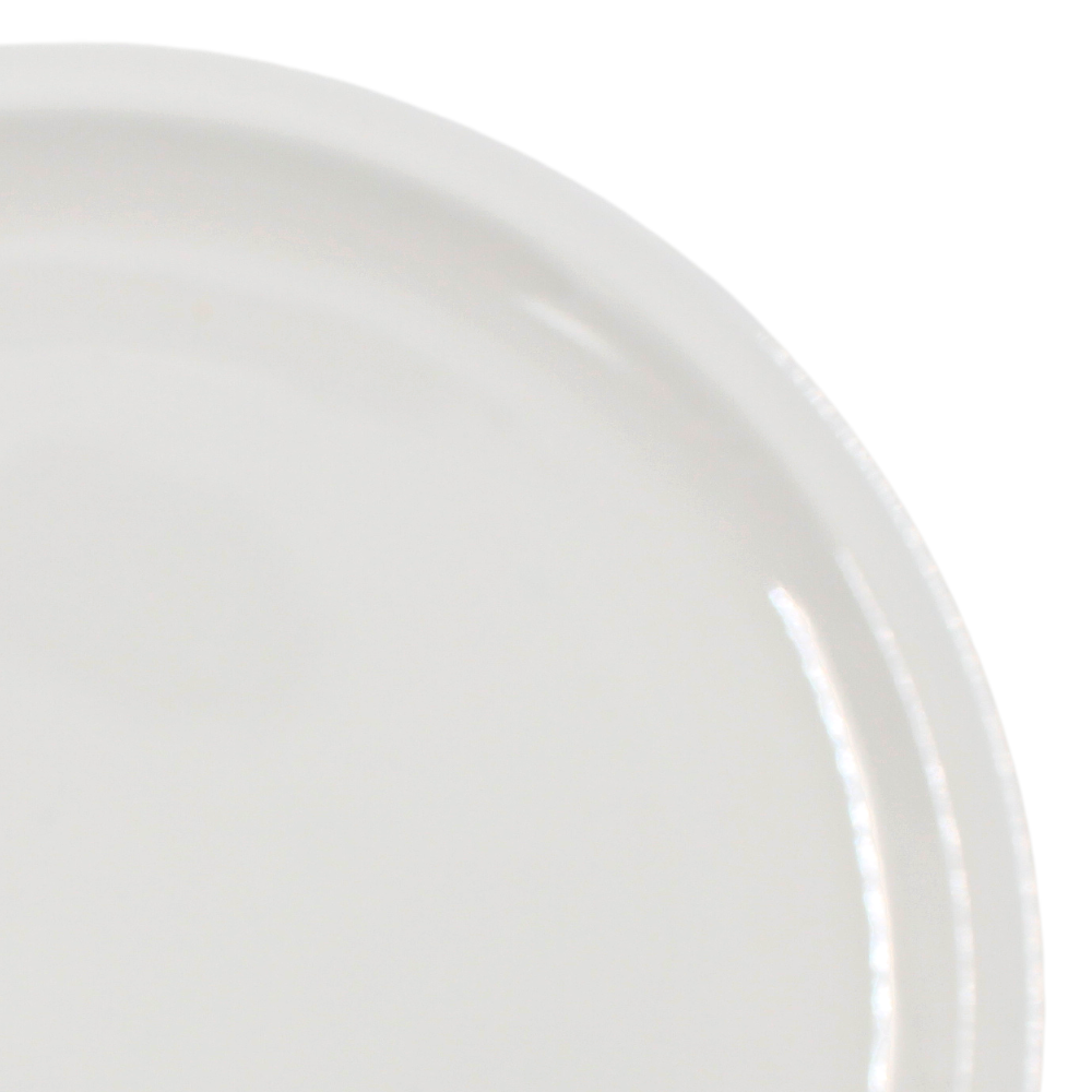 Plato extendido 10" 25 cm melamina Blanco Ostion