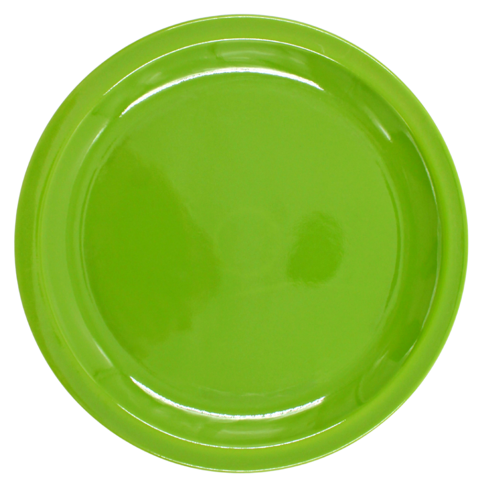 Plato trinche extendido 9" 22 cm melamina Verde