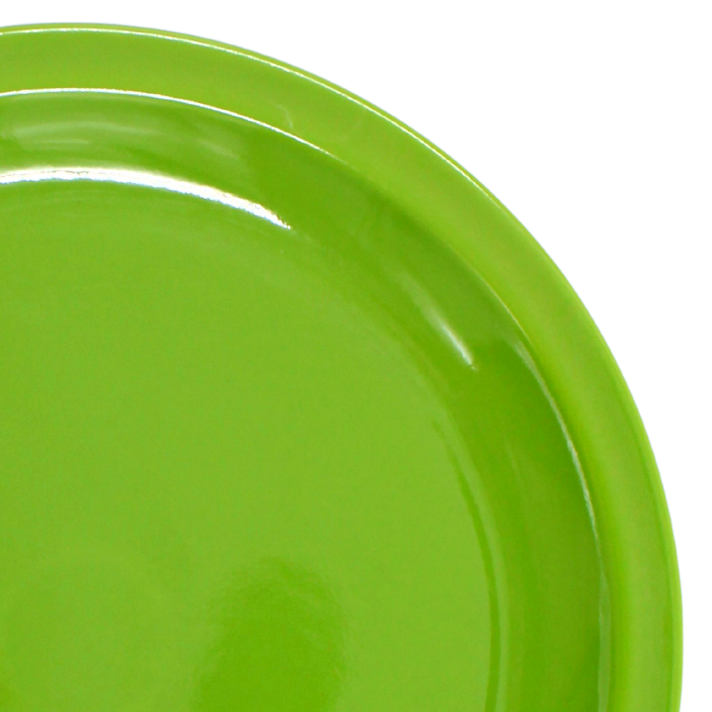 Plato trinche extendido 9" 22 cm melamina Verde