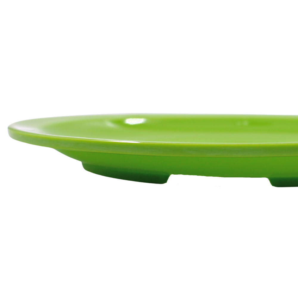 Plato trinche extendido 9" 22 cm melamina Verde