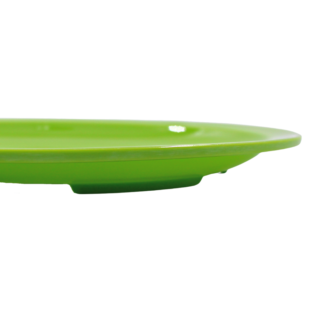 Plato trinche extendido 9" 22 cm melamina Verde