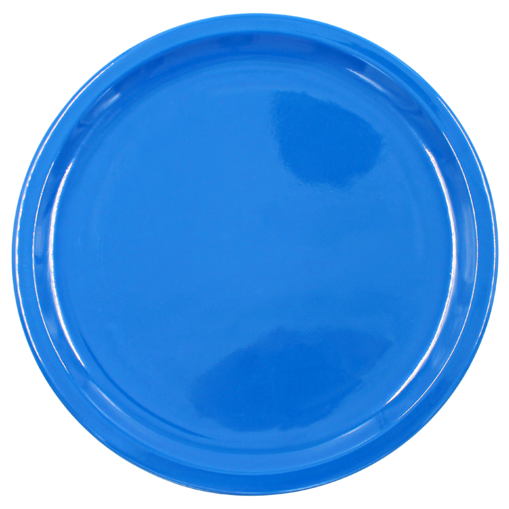 Plato trinche extendido 10" 25 cm melamina azul