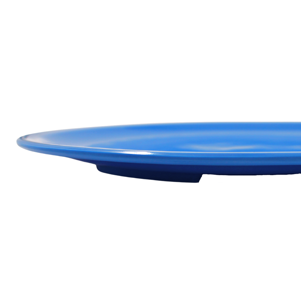 Plato trinche extendido 10" 25 cm melamina azul
