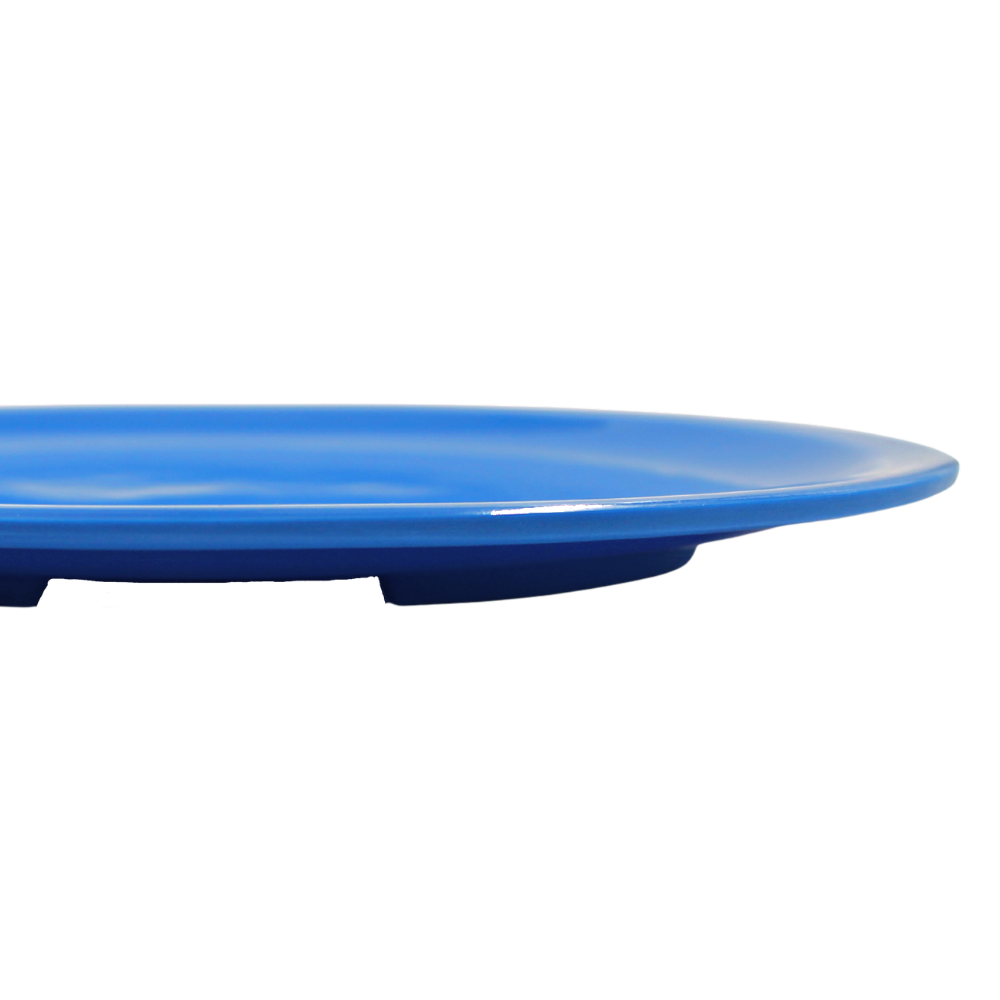 Plato trinche extendido 10" 25 cm melamina azul