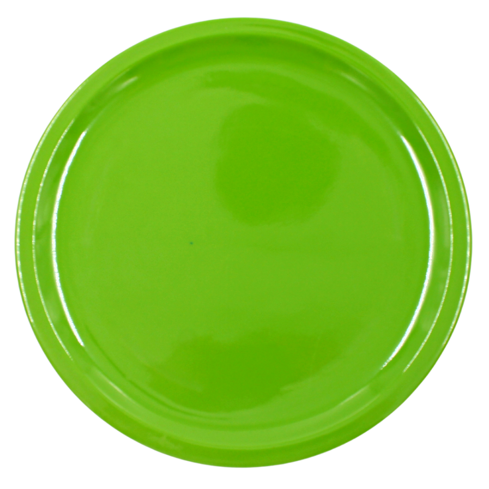 Plato trinche extendido 10" 25 cm melamina verde