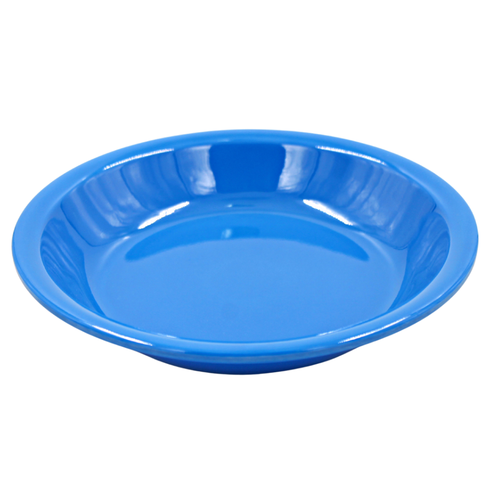 Plato sopero 7.5" 19 cm melamina azul
