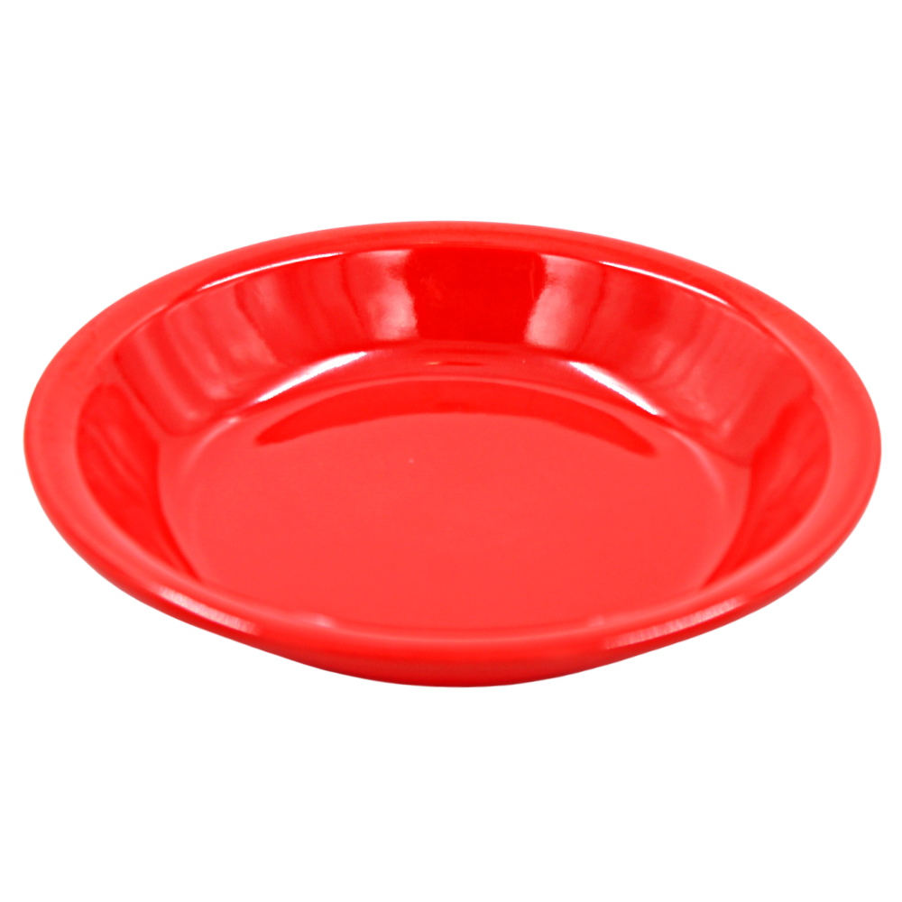 Plato sopero 7.5" 19 cm melamina rojo