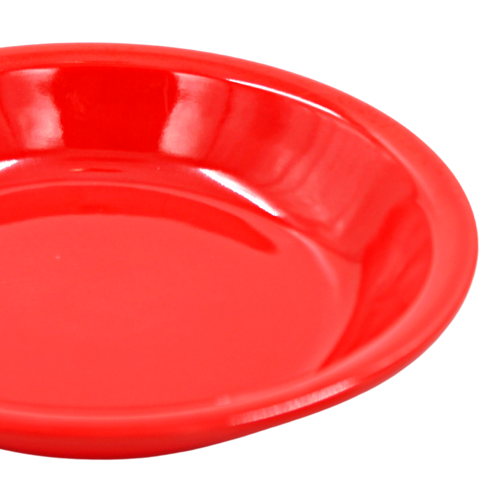 Plato sopero 7.5" 19 cm melamina rojo