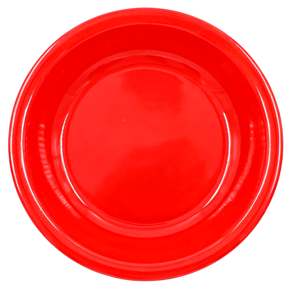 Plato sopero 7.5" 19 cm melamina rojo