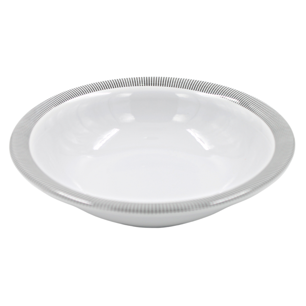 Plato sopero 7.5" 19 cm melamina Premium Elegantza Gris