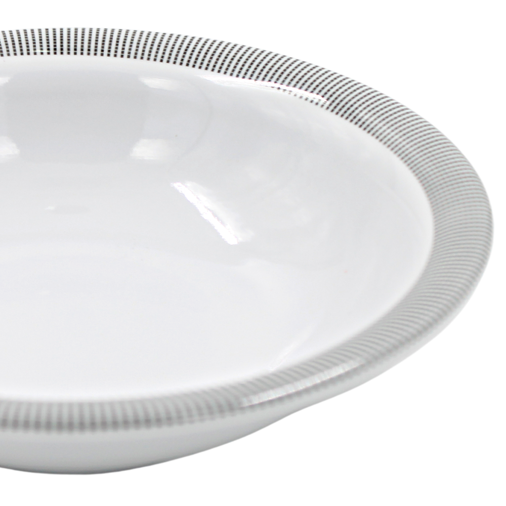 Plato sopero 7.5" 19 cm melamina Premium Elegantza Gris