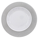 Plato sopero 10.5" 26 cm melamina Premium Elegantza Gris