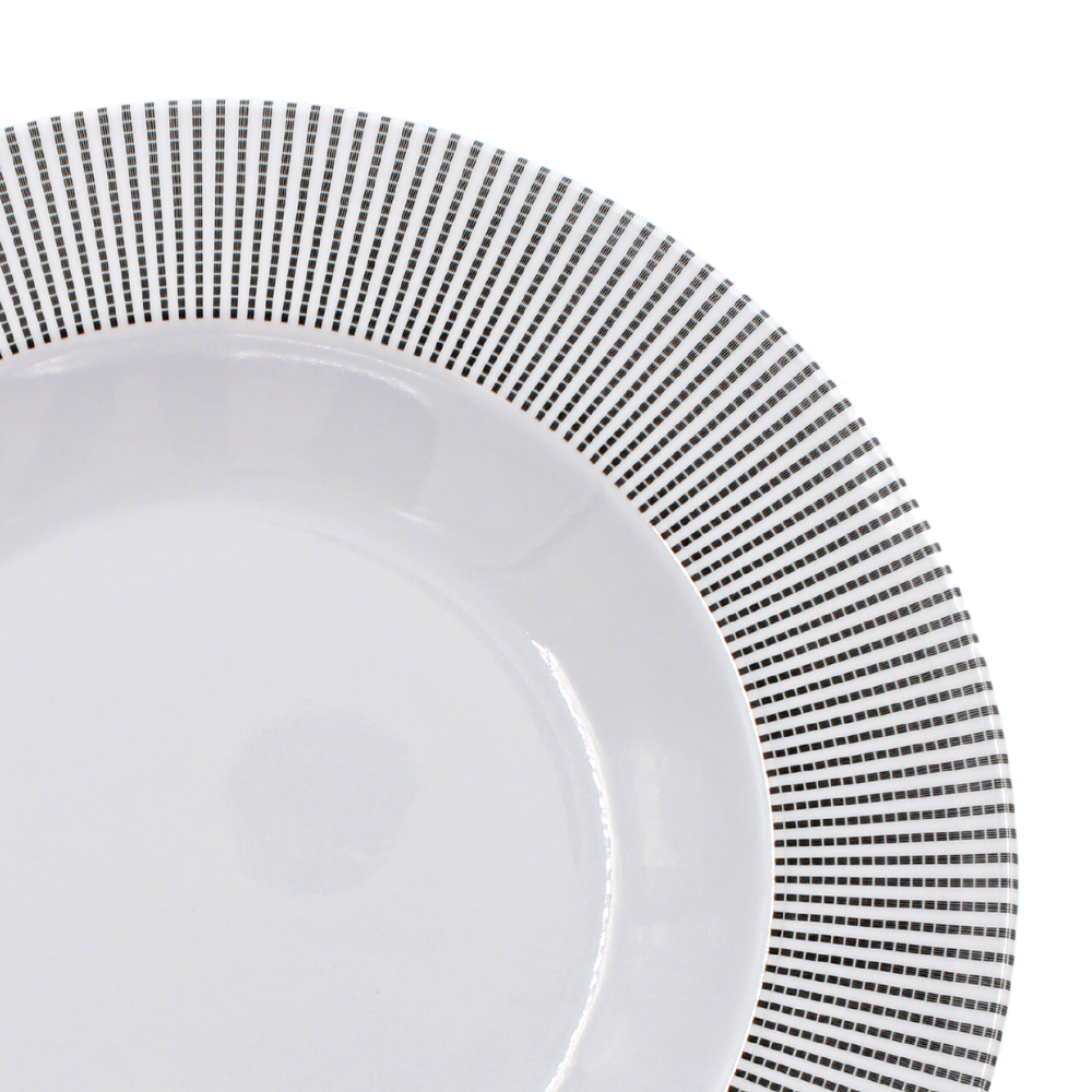 Plato sopero 10.5" 26 cm melamina Premium Elegantza Gris